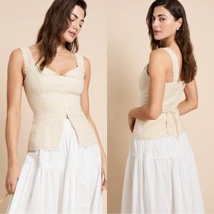 o.p.t Ambrose Top 100% linen